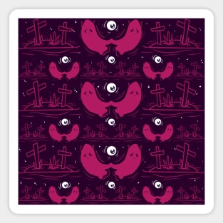 Pink spooky ghosts Magnet